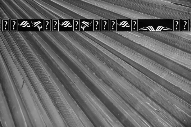 BlacklandOrnament Font examples