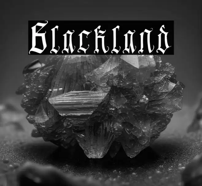 Blackland Font examples