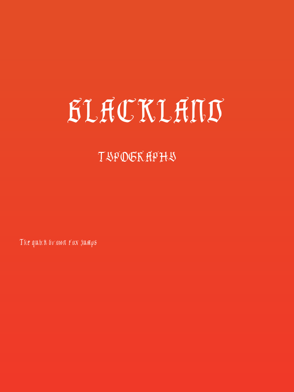 Blackland Poster