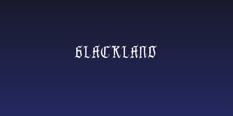 Blackland Social Header