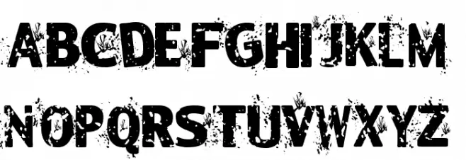 Blackleafs Font UPPERCASE