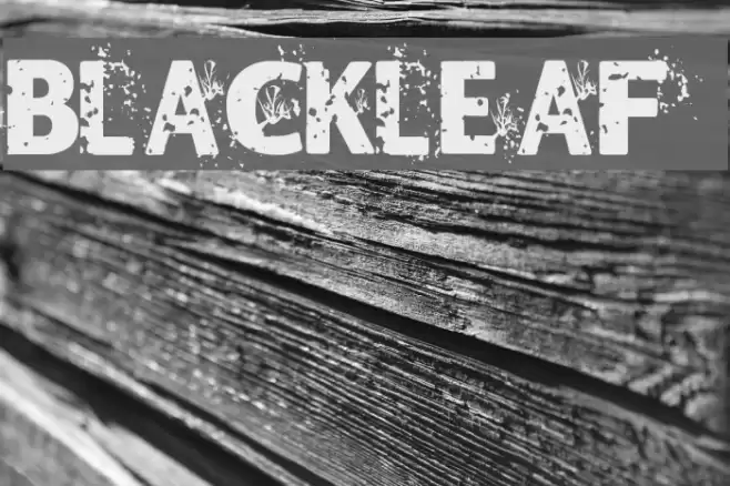 Blackleafs Font examples