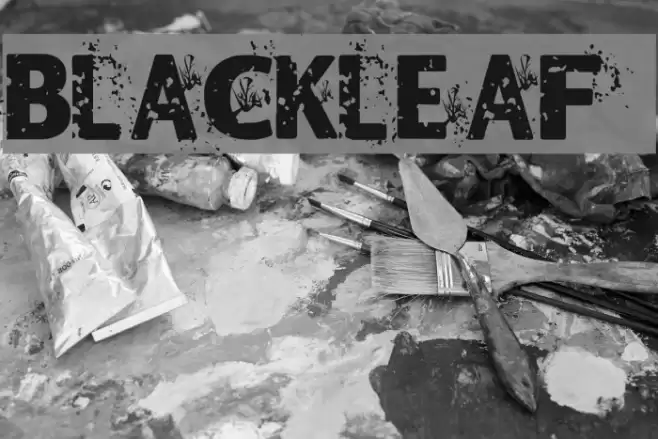 Blackleafs Font examples