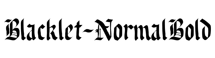 Blacklet-NormalBold  font caratteri gratis