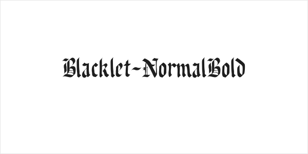 Blacklet-NormalBold Logo