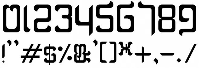 Blackletter Buffoonery Font OTHER CHARS