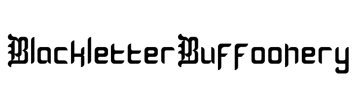 Blackletter Buffoonery Font