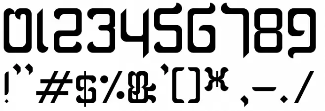Blackletter Buffoonery フォント その他の文字