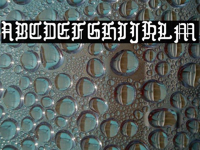 Blackletter Buffoonery Font examples