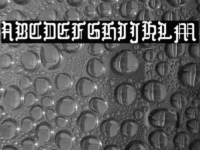 Blackletter Buffoonery フォント examples