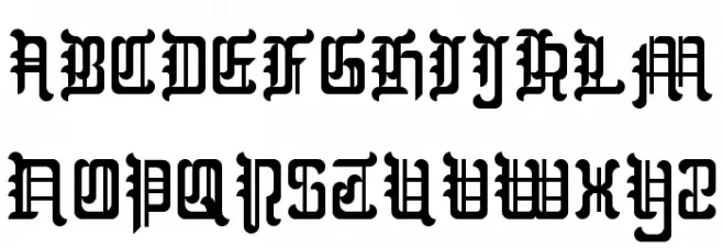 Blackletter Buffoonery Fonte MAIÚSCULAS