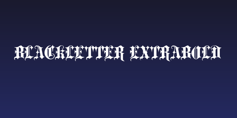 Blackletter ExtraBold Social Header