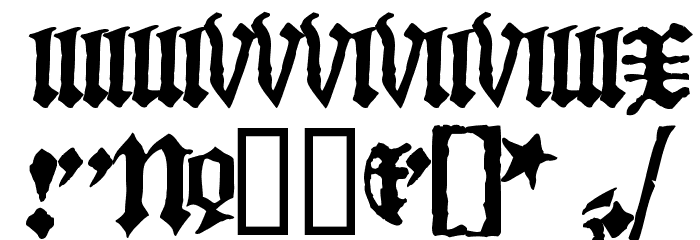 Blackletter HPLHS Font OTHER CHARS