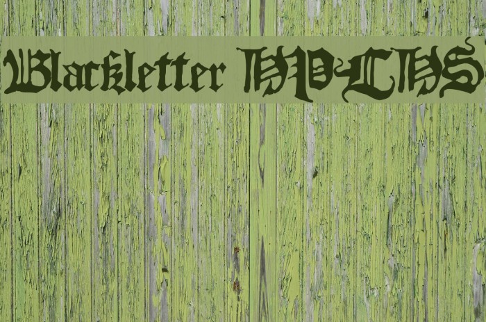 Blackletter HPLHS Font examples