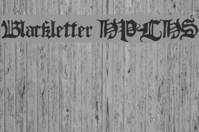Blackletter HPLHS Fonte examples