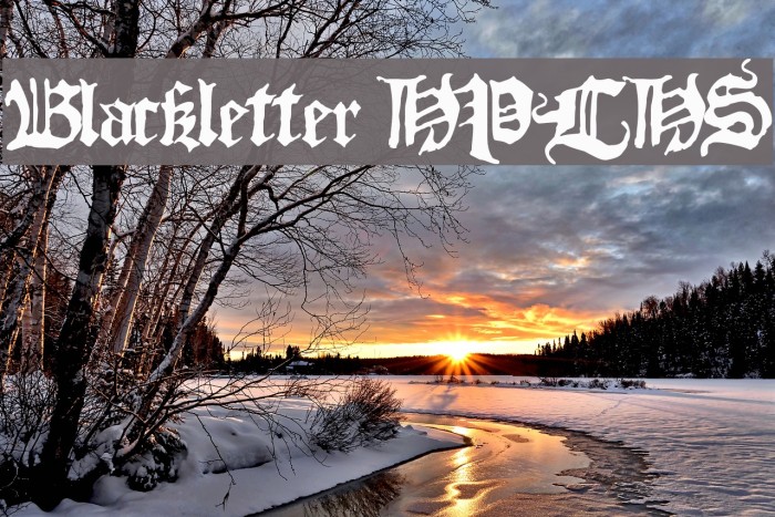 Blackletter HPLHS Font examples