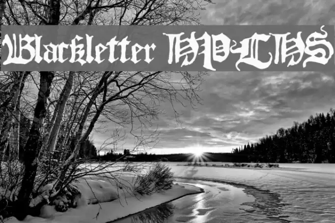 Blackletter HPLHS Fonte examples