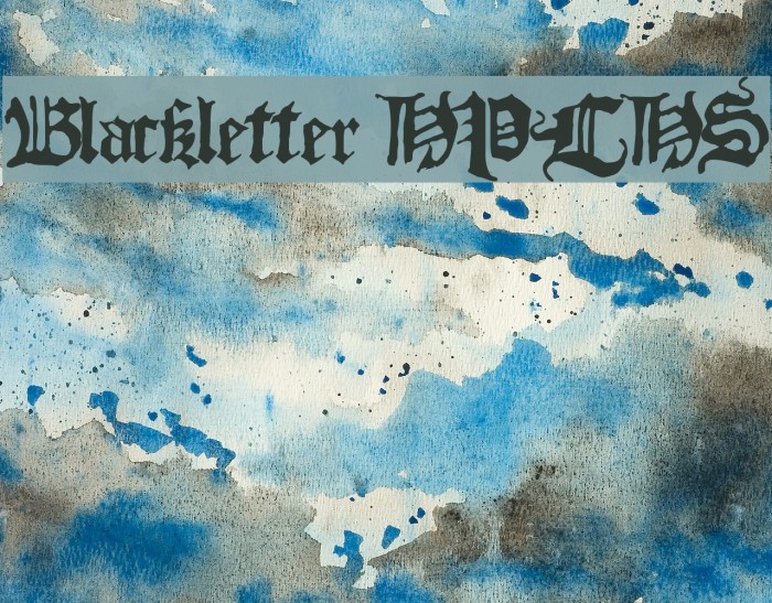 Blackletter HPLHS Font examples