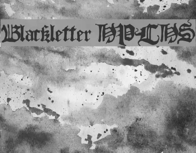 Blackletter HPLHS Fonte examples