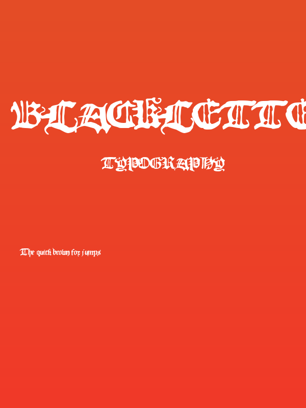 Blackletter HPLHS Poster