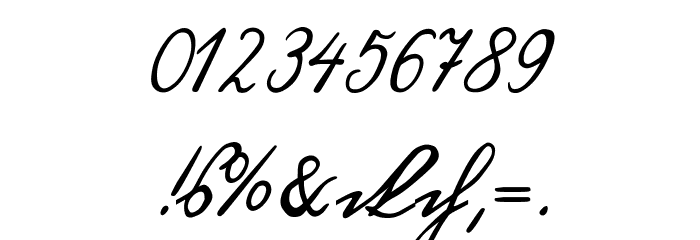 Blackletter Hand Font OTHER CHARS