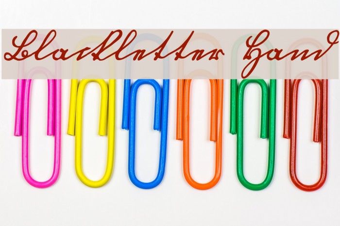 Blackletter Hand Font examples