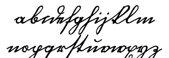 Blackletter Hand Font LOWERCASE