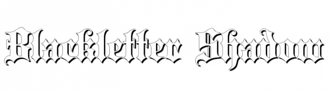 Blackletter Shadow  フリーフォントのダウンロード