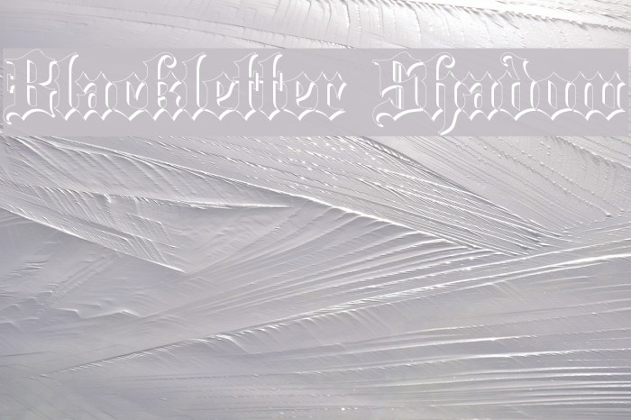 Blackletter Shadow Font examples