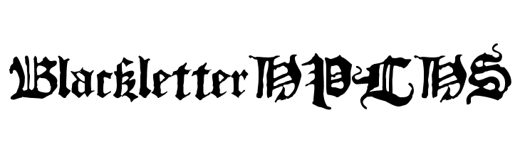 BlackletterHPLHS  Frei Schriftart Herunterladen