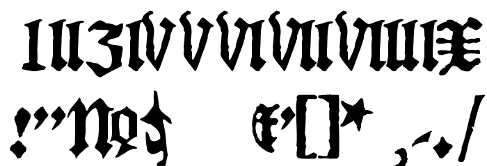 BlackletterHPLHS Font OTHER CHARS