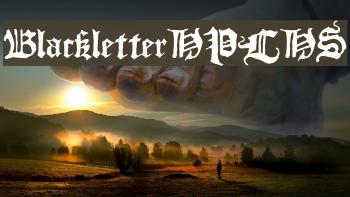BlackletterHPLHS Font examples