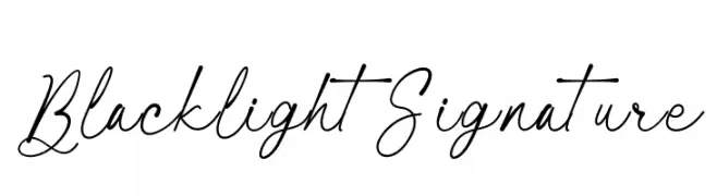 Blacklight Signature  免费字体下载