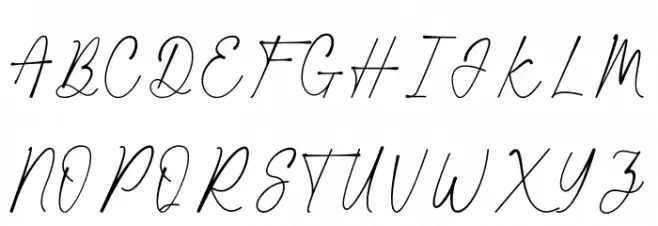 Blacklight Signature Font UPPERCASE