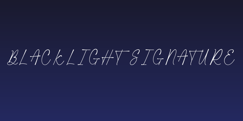 Blacklight Signature Social Header