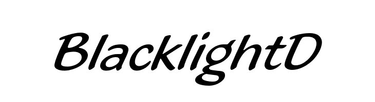BlacklightD Font