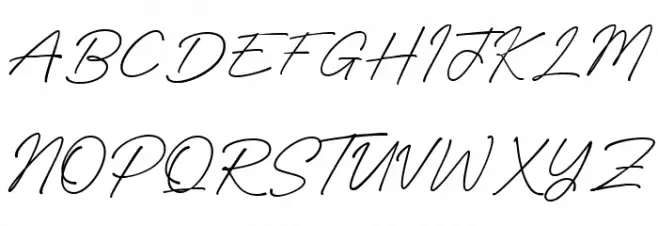 Blackline फ़ॉन्ट अपरकेस