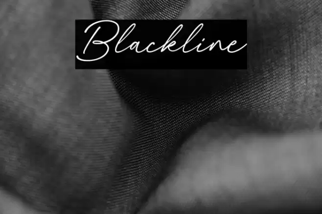 Blackline फ़ॉन्ट examples