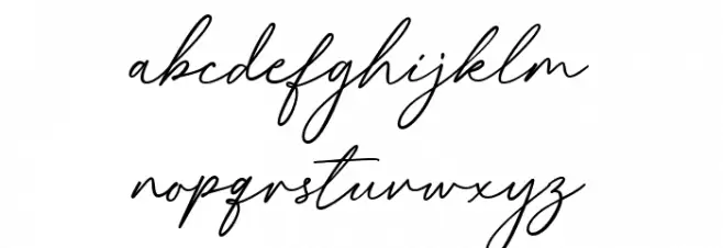 Blackline फ़ॉन्ट लोअरकेस