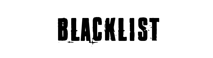 Blacklist  Frei Schriftart Herunterladen