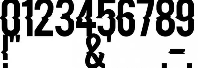 Blacklisted Font OTHER CHARS