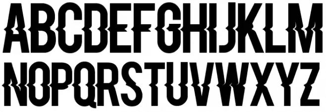 Blacklisted フォント 大文字