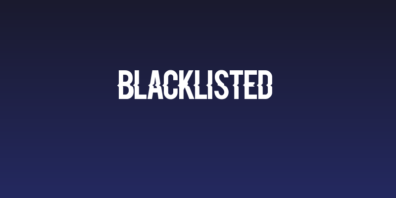 Blacklisted Social Header