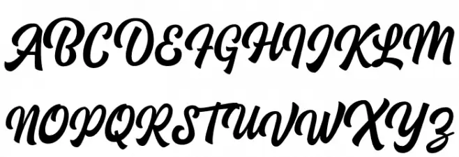 Blacklite Script DEMO-Regular Schriftart Groß
