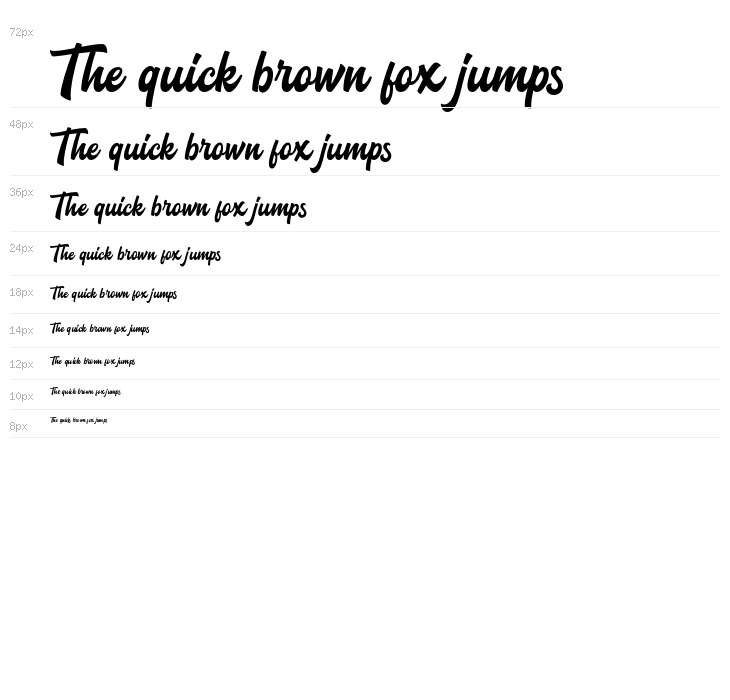 Blacklite Script DEMO-Regular Waterfall