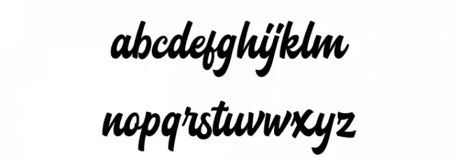 Blacklite Script DEMO-Regular Polices MINUSCULES