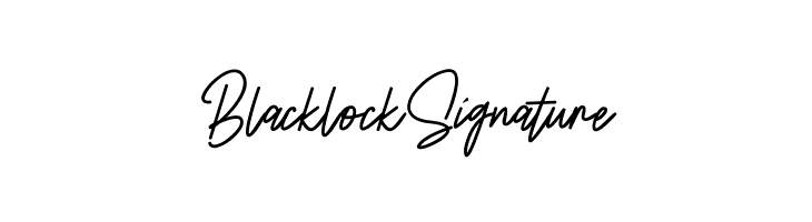 BlacklockSignature  Frei Schriftart Herunterladen