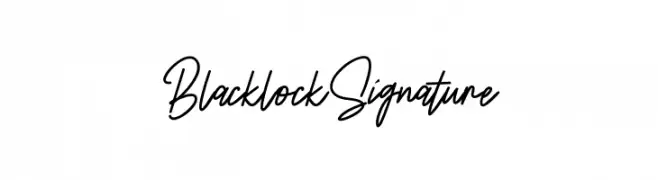 BlacklockSignature  Fuentes Gratis Descargar