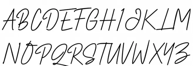 BlacklockSignature Font Litere mari