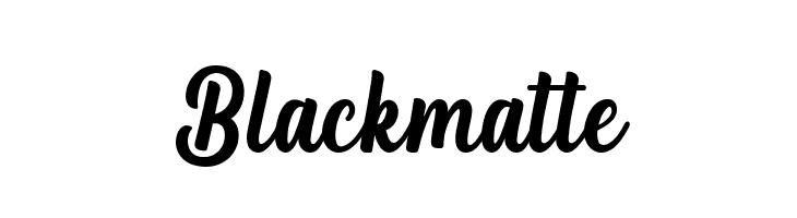 Blackmatte  font caratteri gratis